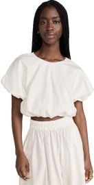 MIKOH Opihi Bubble Sleeve Crop Top at Shopbop