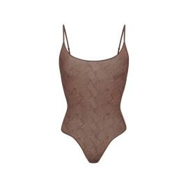 MILKY SHEER CAMI BODYSUIT JASPER SNAKE PRINT SKIMS at Skims