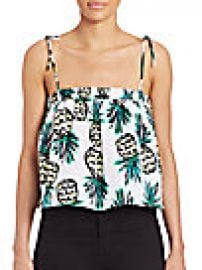 MILLY - Pineapple Tank Top at Saks Fifth Avenue