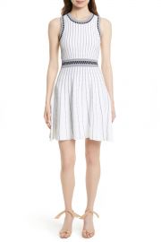 MILLY   Ribbed Knit Fit  amp  Flare Dress   Nordstrom Rack at Nordstrom Rack