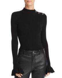 MILLY Embellished Bell-Sleeve Sweater   Bloomingdales at Bloomingdales