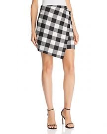 MILLY PLAID WRAP SKIRT at Bloomingdales