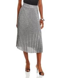 MILLY Rayla Pleated Sequin Skirt Bloomingdales at Bloomingdales