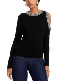 MILLY Roma Crystal Embellished Crewneck Top Bloomingdalex27s Women at Bloomingdales