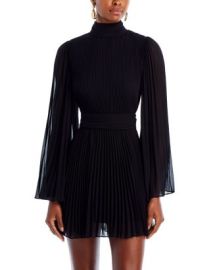 MILLY Rosemary Pleated Mini Dress Bloomingdales at Bloomingdales