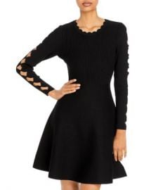 MILLY Scalloped Fit And Flare Dress Women - Bloomingdale s at Bloomingdales