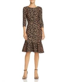 MILLY Textured Leopard-Print Dress Women - Bloomingdale s at Bloomingdales