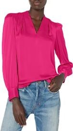 MILLY Women39s Iris Stretch Silk Top at Womens Clothing store at Amazon