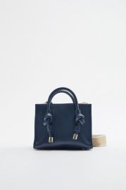 MINI CITY BAG - Navy Blue   United States at Zara