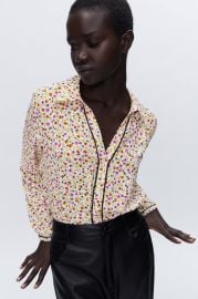 MINI FLORAL PRINT SHIRT - Ecru   United States at Zara