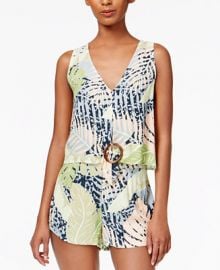 MINKPINK Aloha Printed Crop Top at Macys