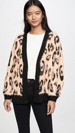 MINKPINK Fluffy Leopard Cardigan at Shopbop