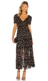 MISA Los Angeles Rebecca Dress in Autumn Ditsy Mesh at Revolve