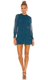 MISA Los Angeles Roisin Dress in Snake Teal from Revolve com at Revolve