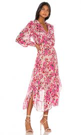 MISA Los Angeles Samantha Dress in Pink Floral from Revolve com at Revolve