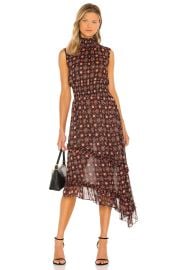 MISA Los Angeles Shalom Dress in Onyx Medallion at Revolve