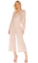 MISA Los Angeles Zoza Jumpsuit in Blush Stripe from Revolve com at Revolve