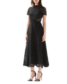 ML Monique Lhuillier Lace Midi Dress Bloomingdales at Bloomingdales