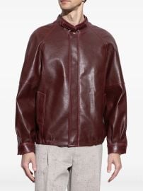 MM6 Maison Margiela Faux Leather Jacket at Farfetch