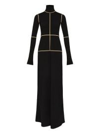 MM6 Maison Margiela Panelled Turtleneck Dress Black at Farfetch