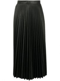 MM6 Maison Margiela Pleated Midi Skirt - Farfetch at Farfetch