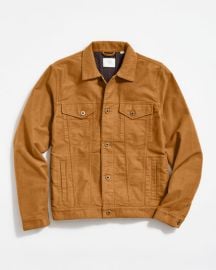 MOLESKIN TUPELO TRUCKER JACKET IN TOBACCO Billy Reid at Billy Reid