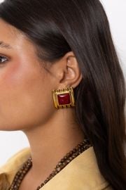 MOLLY EARRINGS BORDEAUX alicecostore at Alice & Co