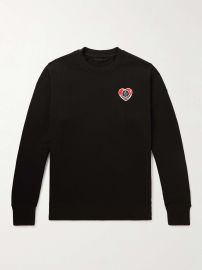 MONCLER Logo-Appliqud Cotton-Jersey Sweatshirt for Men MR PORTER at Mr Porter