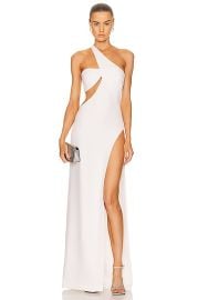 MONOT Cut Out One Shoulder Maxi Dress in White FWRD at FWRD