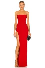 MONOT Tube Slit Gown in Red FWRD at FWRD