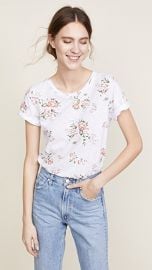 MONROW Floral Crew Tee at Shopbop