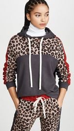 MONROW Print Block Pullover Hoodie at Shopbop