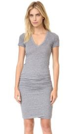 MONROW Short Sleeve Shirred Dress at Shopbop