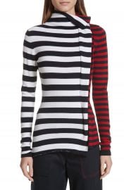 MONSE Half  amp  Half Stripe Wool Sweater   Nordstrom at Nordstrom