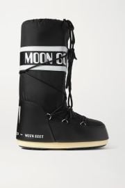 MOON BOOT Icon shell and faux leather snow boots NET-A-PORTER at Net a Porter