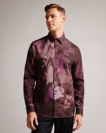 MORDUN - MAROON Printed Shirts Ted Baker US at Ted Baker