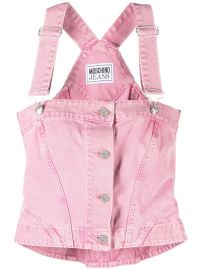 MOSCHINO JEANS Sleeveless Denim Top - at Farfetch