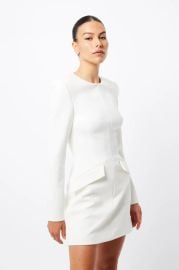 MOSSMAN - PARALLEL MINI DRESS WHITE at Elysian Collective