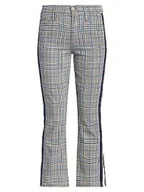 MOTHER - Insider Plaid Racing Stripes Trousers at Saks Fifth Avenue