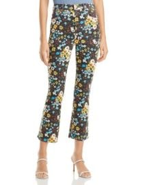 MOTHER High Rise Floral Print Kick Flare Jeans in Pushing Daisies Bloomingdales at Bloomingdales