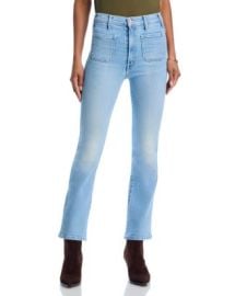 MOTHER Hustler Patch Pocket High Rise Ankle Jeans in Tune In Tune Out Bloomingdales at Bloomingdales