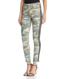 MOTHER Looker High-Rise Camo Track Stripe Skinny Jeans in See Me Run Black - 100  Exclusive  Women - Bloomingdale s at Bloomingdales