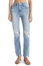 MOTHER Rider Skimp High Waist Straight Leg Jeans in The Confession Size 23 at Nordstrom