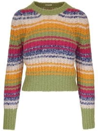 MOTHER Striped Ribbed Knitted Top - at Farfetch