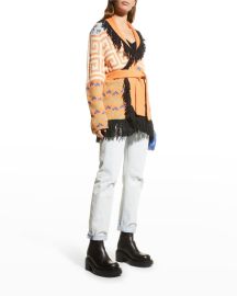 MOTHER The Belted Short Cardigan at Neiman Marcus