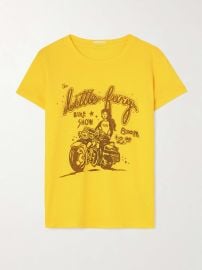 MOTHER The Boxy Goodie Goodie printed cotton-jersey T-shirt at Net a Porter