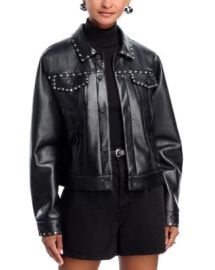 MOTHER The Bruiser Faux Leather Jacket Bloomingdalex27s Women at Bloomingdales