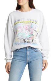 MOTHER The Drop Square Stargazer Cotton Graphic Sweatshirt at Nordstrom