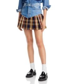 MOTHER The Fluff And Fold Mini Skirt Bloomingdalex27s Women at Bloomingdales