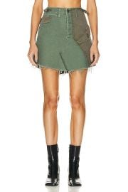 MOTHER The GI Jane Mini Skirt in On The Double FWRD at FWRD